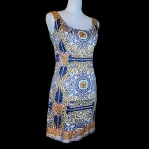 Gorgeous Multicolor Arabesque Print Dress